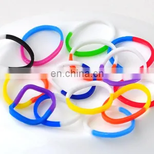Wholesale New Colorful Crazy Loom Bands in Half Color RL-0055 thumbnail-1