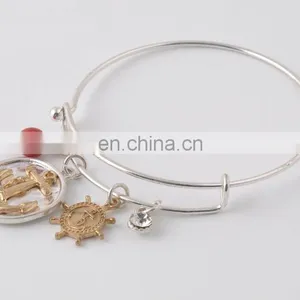 Sea Collection Charms in Two Tones Marine Organism Bracelet Bangles thumbnail-5