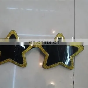 Stra Shaped Glitter Party Sunglasses thumbnail-1