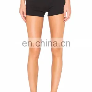 Wholesale Black Tailored Slimming Yoga Shorts thumbnail-2