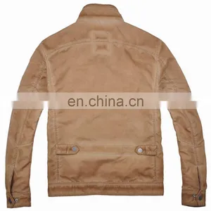 2015 Lastest Fashion High Quality Cheap Leather Jacket China thumbnail-3