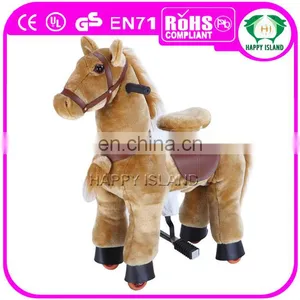 HI ASTM/CE Walking Mechanical Horse Ride Toy Horse on Wheels thumbnail-1