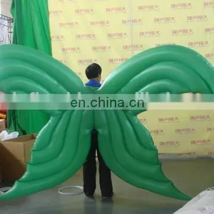 Customized New Style Green Inflatable Costume Butterfly Wing for Advertising thumbnail-2