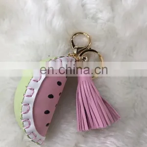 2017 New Fashion Wholesale Fruit Pom Poms Keychain for Bag and Phone thumbnail-2