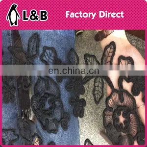 Top-fashion Elegant Flower Chiffon Lace Embroidered Fabric thumbnail-6