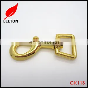Factory Supply Shiny Gold 0.75inch Dog Leash Swivel Snap Hook thumbnail-4