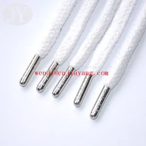 Plastic Aglet Within Custom Logo Round Polyester Cord thumbnail-3