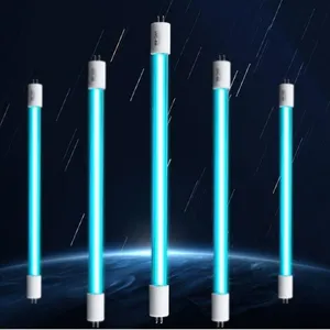 UVC Hot Cathode Germicidal Lamp T5 Double Ended Straight Tube Quartz Glass Ceramic Base G5 253.7nm 185nm thumbnail-4