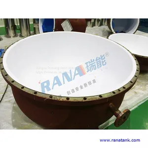 Factory Wholesales New Durable 65 Cubic Steel Lining PTFE/ PFA/ ETFE Anticorrosive Equipment With Long Service Life 15-20 Years Industrial Chemical Storage Tank Movable Portable Container and Pressure Vessel thumbnail-5