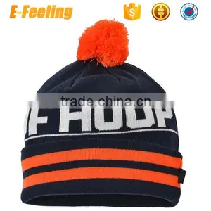 2016 Fashion Custom Bulk Beanie With Pom thumbnail-1