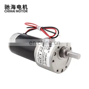 ChiHai Motor CHR-GM37-31ZY DC12V 24V High Torque High Speed Metal Tubular Gearbox Mini dc Gear Eccentric Geared Motor for DIY thumbnail-6