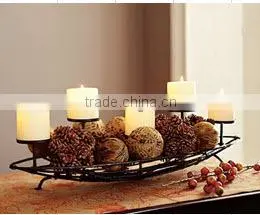 5 Candlestick Candelabra With Fruit Basket thumbnail-1