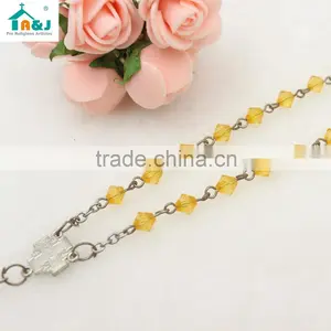 Fashion Catholic Plastic Rosary Bead Necklace Wholesale thumbnail-3