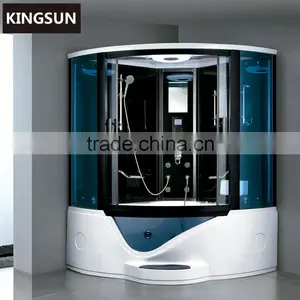 Luxury Fiberglass Door Sliding Open Corner Freestanding Acrylic Steam Room K-7028A thumbnail-1