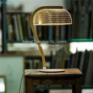 China Factory Good Quality 3D Vision Wooden Desk Lamp for Christmas Ornaments thumbnail-2