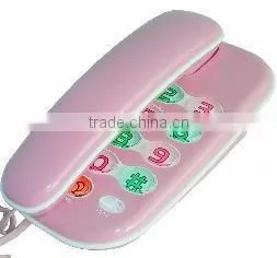 Pink Cute Trimline Corded Telephone thumbnail-1