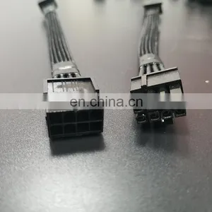 Factory 18AWG Pure Cooper Splitter 6 Pin Female to Dual 8 Pin 6+2 Male PCI Express PCIe Cable for GPU Graphics thumbnail-4