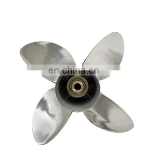 6 Blades Mirror Polished Stainless Steel Small rc Boat Propeller thumbnail-1