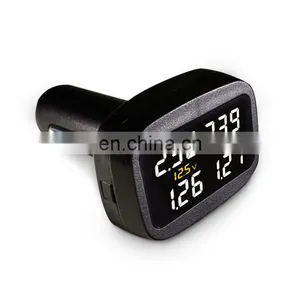Promata Real-time Cigarette Lighter Wireless Tire Pressure Monitoring System With 4 Sensors thumbnail-1