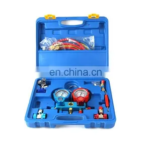 Conjunto de Medidores de Coletor de Alumínio CT-536 ALC para Sistema de Refrigeração HVAC, Condicionador Automotivo de Ar AC, Recarga com R134A, R502 e R410A, Coletor AC thumbnail-3
