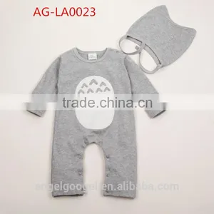 2 Pcs Cute Baby Clothes Rompers With Hat AG-LA0023 thumbnail-2