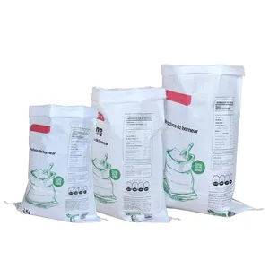 Custom 50kg White Large pp Woven Empty Sacks and Bags for Bean thumbnail-1
