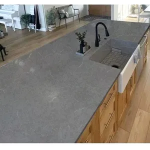 Code：4049，Calacatta Artificial Stone Quartz Slab Kitchen Countertops thumbnail-3
