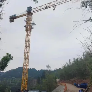 5tons QTZ63(5013) Topless Tower Crane Split Mast Sections 30m Free Height Max. Load thumbnail-3