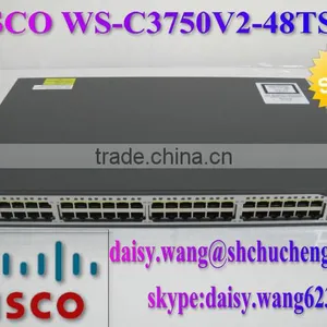 Cisco Catalyst 3750V2 Switch WS-C3750V2-48TS-S 48 10/100 + 4 SFP IP Base thumbnail-1
