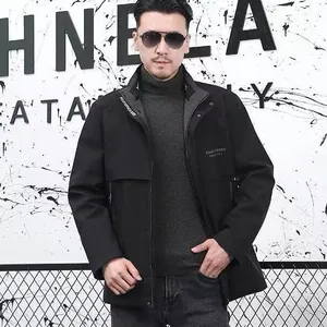 Men's New Winter Thickened Detachable Shell Replacement Fur Coat With Rabbit Fur Filling thumbnail-1