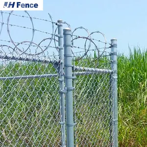 4' X 50' Black Vinyl Coated 9-Gauge Chain Link Fence Fabric for Long-Lasting Use thumbnail-3