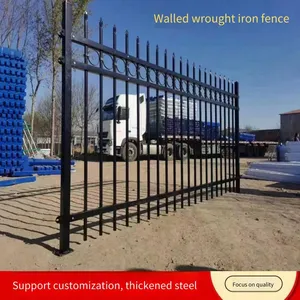 Zinc-steel Fence for Villas. Customized Wrought-iron Railings. Fence Guards for Factory and Rural Renovation Projects thumbnail-1