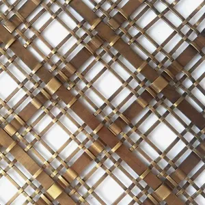 Architectural Metal Mesh, Decorative Stainless Steel Wire Mesh, Suitable for Elevators thumbnail-4