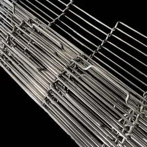 Custom Chain-driven Stainless Steel Wire Mesh Conveyor Belts, High-temperature Resistant Metal Belts, Widths 300, 500, 800 mm thumbnail-4