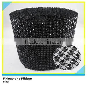 9 Lines Sapphire Rhinestone Plastic Base Material Mesh Roll Net 24 Rows thumbnail-6