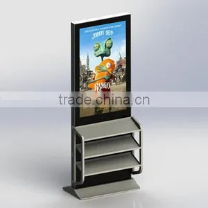 Floor Standing Touch Screen Thin Kiosk Totem Lcd Display With USB HDMI Digital Sign Totem thumbnail-1