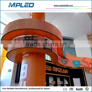 P6 Indoor Flexible Soft Led Display With Curved Shape Inner Arc and Outer Arc Round Led Video Wall thumbnail-1
