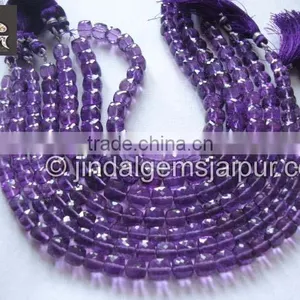 Wholesale Brazil Amethyst Faceted Cube Beads thumbnail-1