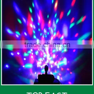 Hot Selling RGB Full Color 3W E27 LED Bulb Crystal Auto Rotating Stage Effect DJ Lamp Light Bulb Stage Lighting Quality Choice thumbnail-4