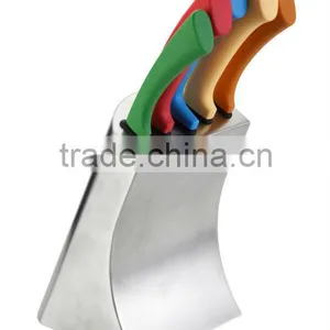 PP WITH COLOR PAINT HANDLE STAINLESS STEEL 6PCS KITCHEN KNIFE SET thumbnail-1