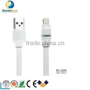 1M Length Remax Flat Cable With Led Light Usb Data Charge Cable thumbnail-4