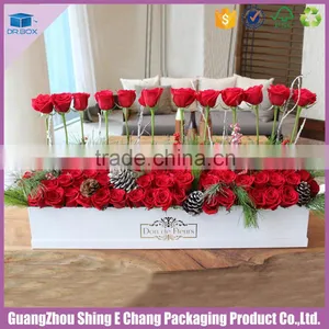 Customer Sweet Black Square Cardboard Gift Roses Box thumbnail-6