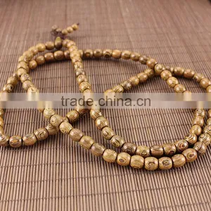 PBB018 Natural Wood Buddhist Prayer Mala Beads Necklace,Meditation 108 Mala Beads thumbnail-1