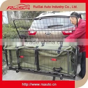 Cool Car Accessories Aluminium Hitch Bicycle Rack With Cargo Bag thumbnail-1