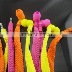 Cheap and Fashion Shoelace Earphone thumbnail-1