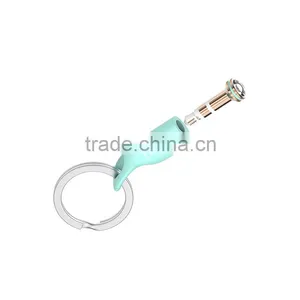 USAMS Earphone Out Dust Plug For Iphone /Android Mobile Phone Metal Electroplating Silicon Infrared Remote Control Dust Plug thumbnail-3