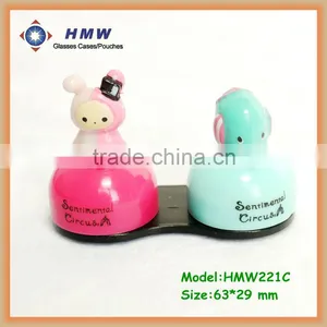 Cute Cartoon Animal Plastic Double Box Glasses Case Eyewear Case,storage Box, Display Case thumbnail-1