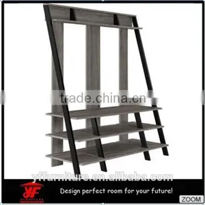 Unique Design Lcd Wooden tv Furniture tv Stand Pictures With Showcase thumbnail-1