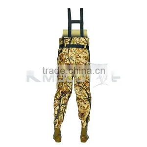 CHN-81205M High Quality Fishing Wader Suit Camo High Chest Fishing Wader Boots thumbnail-2