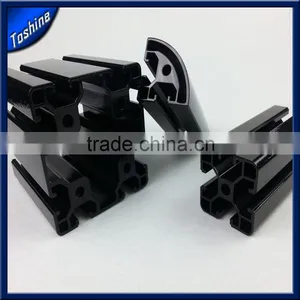 Aluminum Black Powder Coated Extrusion Profile for Industry Console,work Table thumbnail-5